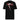 Back view of a solid-colored, shirt. A large, vertical graphic is centered on the back. It features the word "NOCTURNE" in a stylized font at the top, bisected by a high-contrast, scythe-like shape. The design also includes vertically arranged numbers and smaller blocks of text resembling technical schematics.