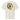 The back of a oversized-tee featuring a large graphic design. The design is centered on the upper back and consists of a spiky, star-like silhouette. Inside the silhouette is an abstract collage of fragmented hands in black and yellow line art, with bold yellow accents and horizontal black lines running through it.