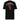 Back view of a solid-colored shirt. A large, ornate graphic on the upper back features the text "at your service" arched over a large, high-contrast gothic monogram. The design is embellished with fine-line scrollwork and 3d lettering of V and L in blackletter font.