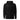 Front view of a hoodie in black. Design features small text printed across the upper chest: the word ‘genesis’ on the left side, preceded by a circular symbol, and the word ‘ego’ on the right side preceded by a music note.