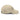 Side view of an distressed hat in khaki. The cap features a black outline graphic on the front panels with the stylized, blocky words 'PERMANSOR' and 'TERRAE' stacked on top of each other.