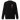 Front view of a solid-colored sweatshirt. A small, vertical collage graphic on the left chest features a large, high-contrast gothic letter 'A' layered with multiple small blocks of text and a floral illustration.