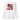 A white crewneck sweatshirt with a central graphic. The design features the word 'POISE' in a large, deconstructed black font layered over a red rectangle with abstract white patterns. The background includes beige textures and red script accents.