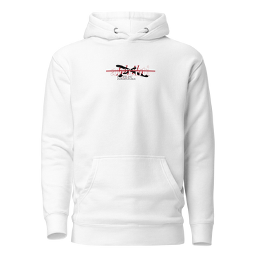 Front view of a solid-colored hoodie. A small graphic on the chest features the word "Argenti" in a high-contrast, stylized script font, bisected by a thin horizontal line.