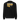 Back view of an longsleeve in black. A large graphic composition spans the upper back, dominated by the phrase “PURGE UNIT” in bold white uppercase text. Horizontal gold bands cut across the lettering, partially obscuring it while revealing fine black line illustrations that resemble a mechanical robot. To the right of the main composition, smaller text reads “TYPE 0,” accompanied by a vertical column of numbers arranged like a technical index.