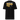 Back view of an t-shirt in black. A large graphic composition spans the upper back, dominated by the phrase “PURGE UNIT” in bold white uppercase text. Horizontal gold bands cut across the lettering, partially obscuring it while revealing fine black line illustrations that resemble a mechanical robot. To the right of the main composition, smaller text reads “TYPE 0,” accompanied by a vertical column of numbers arranged like a technical index.