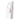 A white hoodie viewed from the left side, showcasing a red graphic design on the left sleeve. The graphic consists of abstract, flowing red lines. A portion of a dark, distressed red and black graphic is visible on the upper back of the hoodie.