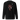 Back view of a solid-colored sweatshirt. A large graphic on the upper back features a circular, gear-like object with text such as "BOOTHILL" arranged around it. The design is layered with high-contrast illustrations of bullets and knives, with a large chevron symbol below.