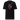 Back view of a solid-colored shirt. A large graphic on the upper back features a circular, gear-like object with text such as "BOOTHILL" arranged around it. The design is layered with high-contrast illustrations of bullets and knives, with a large chevron symbol below.