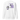 Back view of a solid-colored, sweatshirt. The back features two separate vertical graphics. The larger graphic on the right shows the figure of Castorice from Honkai: Star Rail in a densely textured field. The smaller graphic on the left is a distorted, high-contrast portrait of a skull, with solid bars layered over it.