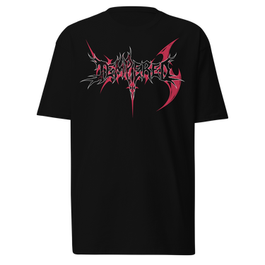 FINE PRINT tee, black, front, ghost