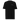 Front view of an t-shirt in black. Design features a small, minimal text print placed on the upper left chest. The word “demiurge” appears in a clean serif font, preceded by a small infinity-shaped symbol. Just beneath it, in tiny handwritten script, the phrase “the mind” is printed in quotation marks.