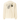 Back view of an longsleeve in ecru. Main portion of the design features a large, more abstractesque text across the upper back, writing "Permansor Terrae." The design includes large, black-outlined letters, overlaid with a black and white illustration of bare tree branches on the left and a bitmapped image of a mountain range filled with yellow text on the right, accented with distressed gold textures.