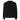 Front view of an longsleeve in black. There is no design on the front.