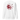 Back view of an sweatshirt in white. HSR Evernight inspired design shows a large abstract red flower graphic in the center. Above the flower, text reads “veil” with a red circular stamp containing a chinese character.