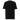 Front view of an t-shirt in black. There is no design on the front.