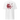 Back view of an t-shirt in white. HSR Evernight inspired design shows a large abstract red flower graphic in the center. Above the flower, text reads “veil” with a red circular stamp containing a chinese character.