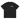 Front view of a box tee in black. A bold 'DECIMATION' wordmark sits on the left chest in crisp white type, with a small red sparkle accent stamped beside it.