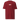 Front view of a T-Shirt in Brick Red. a small chest graphic pairing a gold cursive wordmark partially overlaid by a bold white stylized emblem, with a block-letter word underneath in the same gold tone