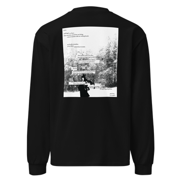 ONCE MORE longsleeve, black, back only, back, ghost