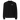 Front view of an longsleeve in black. Design features a small logo on the upper chest featuring the words "spook shack" in a stacked, stylized font, with abstract horizontal brush strokes layered behind the text.