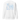 Back view of a sweatshirt in white. A large square collage in pale sky blue layers oversized fragmented lettering over clouds, handwritten script and geometric diagram lines. Numbered index strips read 'Total Unity', 'Genius-Villain Paradox' and 'Chain of Genesis', with smaller labels for 'experiment log' and 'tech status: unstable'. A thin border frames the panel, with the name set vertically down the left edge.
