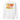White sweatshirt, back view, showcasing a large abstract graphic in orange, yellow, black, and white. The design includes bold typography, Japanese characters, geometric shapes, and layered text overlaid with dynamic line art and circular motifs.