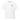 Front view of a box tee in white. A small graphic sits high on the left chest: a loose, hand-drawn halo ring in black tilted above a sharp six-pointed star in soft violet. Both shapes print flat, the ring's brushed edges left rough and unfinished.