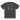 Back view of an oversized tee in faded black. A large graphic fills the upper back, laid out like a concert tour poster. A wide display serif title reads "VARIATIONS OF A STELLAR TOUR" in white, with a small italic "robin" and "/summeretto" tucked beneath it and a ruled row of four era markers below that. Two columns of dated stops run down the rest in condensed capitals, the dates set in violet, with thin outlined starbursts drifting across the list.