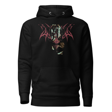 GRAVEYARD SHIFT hoodie, black, front, ghost