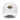 Front view of a baseball cap in White. A circular emblem is embroidered on the front panel: a plain gold ring, with a black winged spearhead stitched through its centre and swept wings running out to either side. Unstructured six-panel crown, curved brim, adjustable metal buckle.
