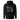 Back view of a solid-colored hoodie. A large graphic on the upper back features an inverted, fine-line illustration of the character Silver Wolf from Honkai: Star Rail. The design is layered with the stacked text "SILVER WOLF" and various abstract technical shapes.