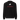 Back view of a longsleeve in black. A white rabbit silhouette runs within a circle, framed by a square with red corner bracket markers. Below, bold text reads "ELATED♦" in deep crimson — clean, geometric, and expressive.
