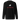 Back view of a sweatshirt in black. A white rabbit silhouette runs within a circle, framed by a square with red corner bracket markers. Below, bold text reads "ELATED♦" in deep crimson — clean, geometric, and expressive.
