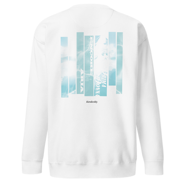 ENCORE sweatshirt, white, back only, back, ghost