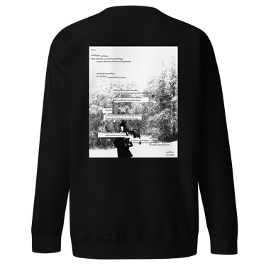 ONCE MORE sweatshirt, black, back only, back, ghost