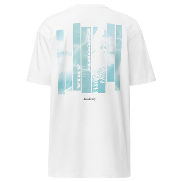 ENCORE tee, white, back only, back, ghost