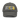 A view of a distressed baseball cap. The front has a horizontal embroidered graphic featuring a rectangular panel with several stylized, high-contrast Chinese characters inside. Above the panel are three four-pointed starbursts.