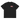 Front view of a box tee in black, flat. An off-centred chest graphic: the word 'THYME' in a large white font over a red rectangle, with red text reading "FIELD" underneath.