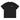 Front view of a box tee in black. A small left-chest graphic reads 'SOLA EGO' in a high-contrast serif, split across two lines, with two four-pointed star accents in dusty pink flanking the type.