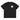 Front view of a box tee in black. A small halftoned panel sits on the left chest: a bare, leafless tree standing over dark undergrowth, printed with a woven fabric texture and rough torn edges. Below it the words "pas seul" are set in a fine serif, the letters scattered and stepping down to the right.