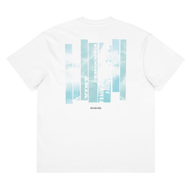 ENCORE box tee, white, back only, back, flat