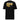 Back view of an t-shirt in black. A large graphic composition spans the upper back, dominated by the phrase “PURGE UNIT” in bold white uppercase text. Horizontal gold bands cut across the lettering, partially obscuring it while revealing fine black line illustrations that resemble a mechanical robot. To the right of the main composition, smaller text reads “TYPE 0,” accompanied by a vertical column of numbers arranged like a technical index.