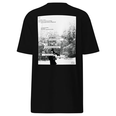 ONCE MORE tee, black, back only, back, ghost