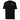 Front view of a t-shirt in black. A small left-chest graphic reads 'SOLA EGO' in a high-contrast serif, split across two lines, with two four-pointed star accents in dusty pink flanking the type.