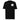 Front view of a t-shirt in black. A small halftoned panel sits on the left chest: a bare, leafless tree standing over dark undergrowth, printed with a woven fabric texture and rough torn edges. Below it the words "pas seul" are set in a fine serif, the letters scattered and stepping down to the right.