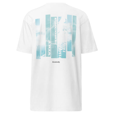 ENCORE tee, white, back only, back, ghost