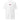 Front view of an t-shirt in white. Design is a small, embroidered red patch on the left chest featuring the white line art of an Astral Express ticket from Honkai: Star Rail.