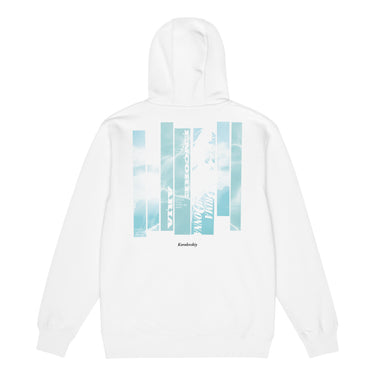 ENCORE zip hoodie, white, back only, back, flat