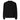 Front view of an longsleeve in black. There is no design on the front.